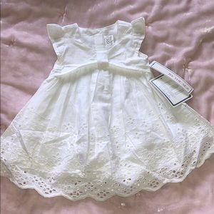 Toddler white dress